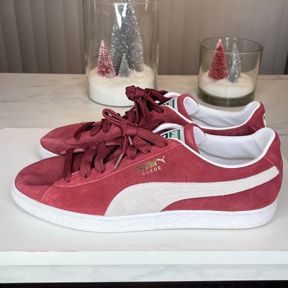 Puma Suede Classic - Burgundy/White - Picture 3 of 4